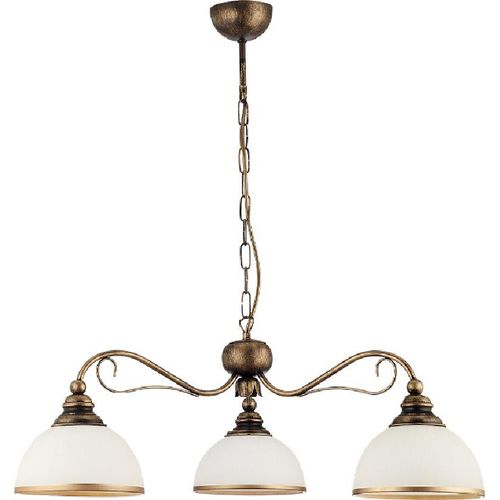 Pendelleuchte Xsara 3xE27 Hängeleuchte Pendel Lampe Leuchte Messing antik