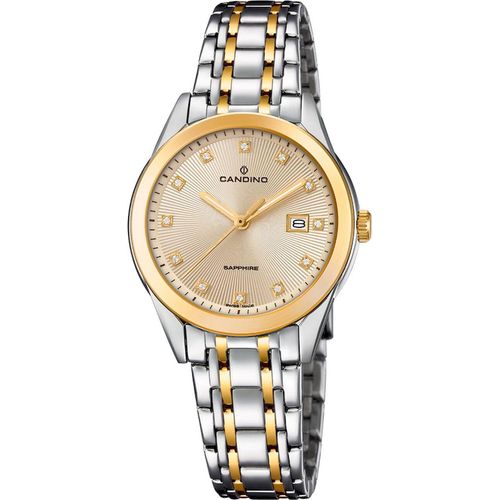 Candino Damen Uhr C4695/2 Bicolor Armbanduhr Swiss Made