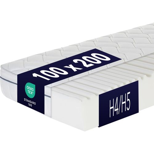 Relaxsan Wendematratze 100x200cm, H4/H5, 23cm hoch, Matratze mit 7-Zonen-Spezial-Komfortschaum