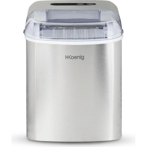H.Koenig Eiswürfelmaschine ICEK12 / 12 kg Eis / Produktion 10-13 min. / 2 Größen / 120 W / Edelstahl
