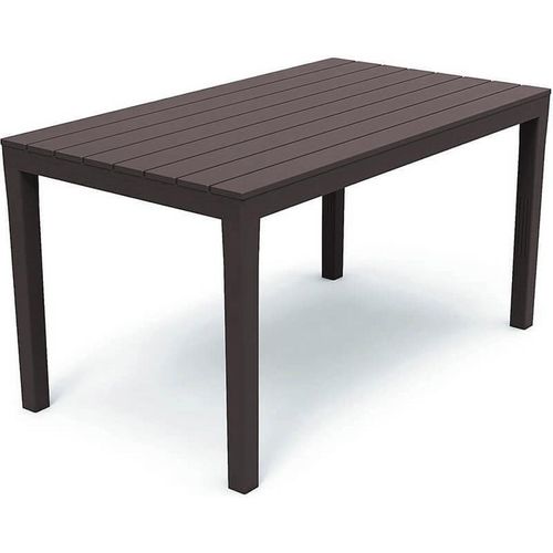 Gartentisch Outdoortisch Campingtisch Mokka 138x80x72cm Holz-Optik