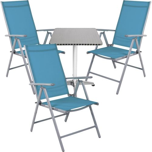Bistrogarnitur 4-teilig Aluminium - Textilen / Patrol