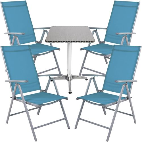 Bistrogarnitur 5-teilig Aluminium - Textilen / Patrol