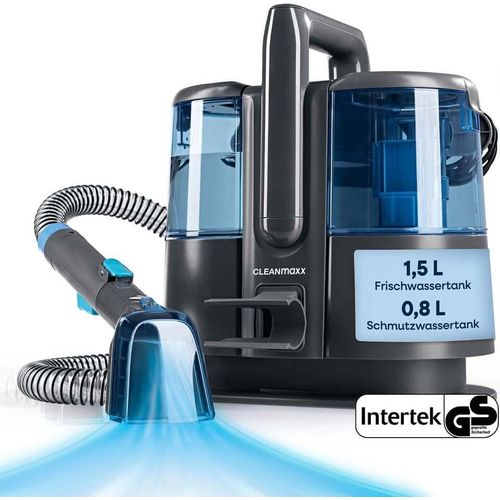 CLEANmaxx Polster- & Teppichreiniger 600W grau/blau mit Frisch- & Brauchwassertankk