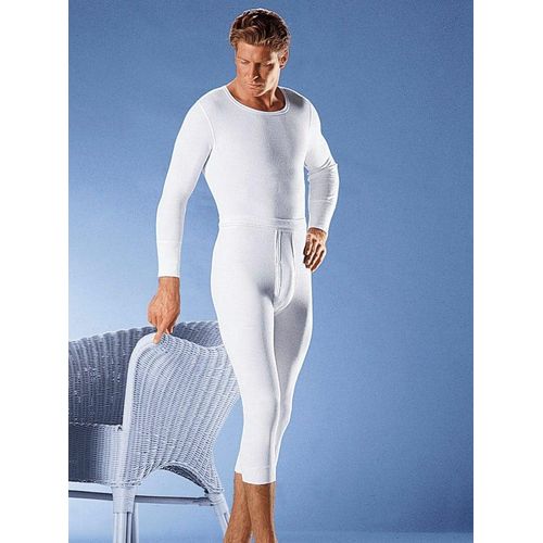 Lange Unterhose CONTA, Herren, Gr. 12, Doppelripp, weiß, 100% Baumwolle, Unterhosen