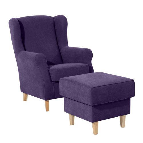 Lorris Ohrenbackensessel violett