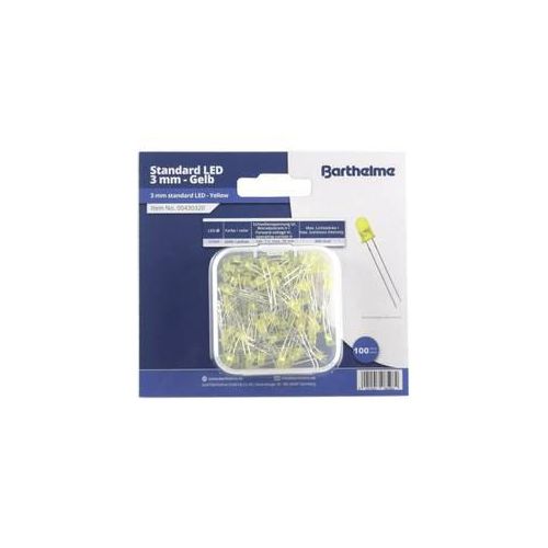 Barthelme LED-Sortiment Gelb Rund 3 mm 600 mcd 30 ° 20 mA 2 V