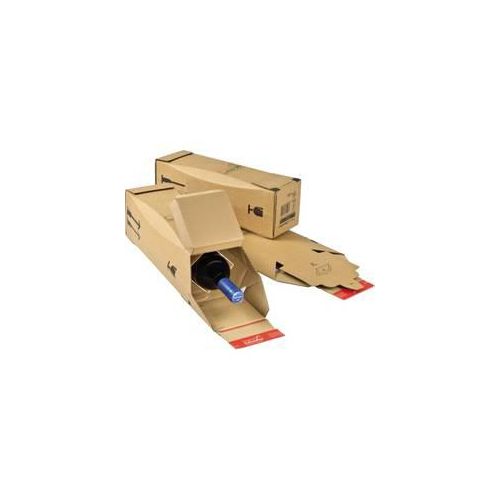 Colompac Flaschenversandkarton CP181.101 Wellpappe Braun