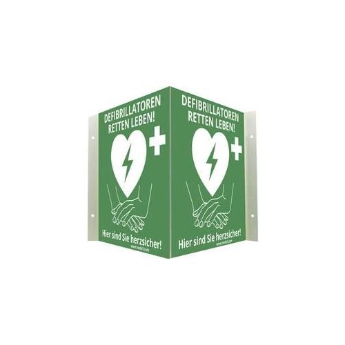 MEDX5 AED-Z-WISCHI AED-Schild Außenbereich, Innenbereich PVC