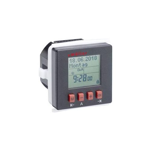 Müller 21812 Fronttafeleinbau-Zeitschaltuhr digital Tagesprogramm, Wochenprogramm IP20