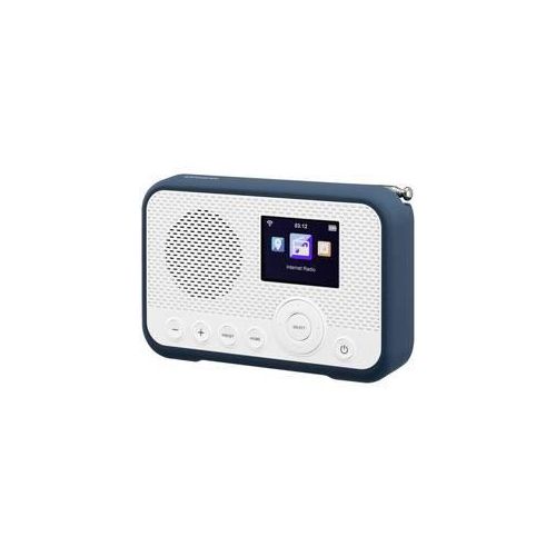 Sangean WFR-39 Internet Taschenradio Internet, DAB, UKW Internetradio, UKW, WLAN Spotify, Weckfunktion, wiederaufladbar Weiß, Blau