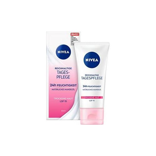 NIVEA 24h FEUCHTIGKEIT LSF 15 REICHHALTIGE Gesichtscreme 50,0 ml