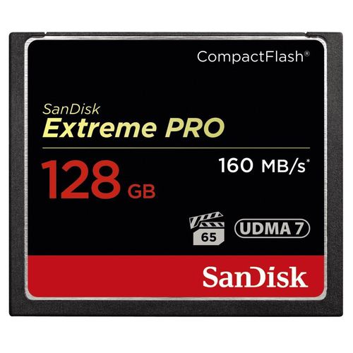 SANDISK Speicherkarte "CF Extreme Pro", schwarz, 128 GB, Speicherkarten