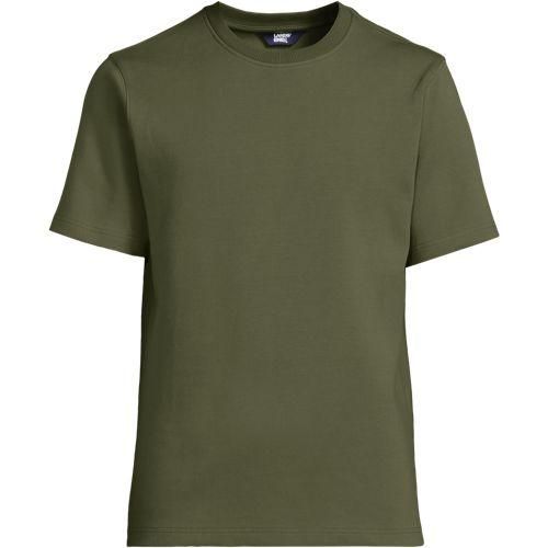 Deluxe Soft T-Shirt, Herren,  Grün, Baumwolle/Polyester/Baumwoll-Mischung, by Lands' End