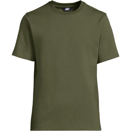 Deluxe Soft T-Shirt, Herren,  Grün, Baumwolle/Polyester/Baumwoll-Mischung, by Lands' End