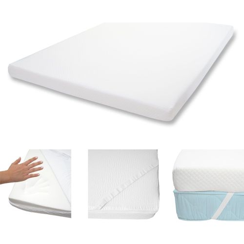 10cm Memoryfoam-Matratzentopper MCW-E63, Topper Matratzenauflage Matratzenschoner 180x200cm Viscoschaum