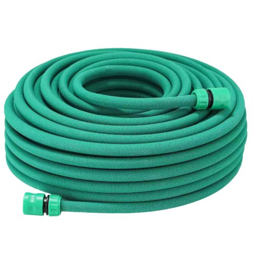 Gartenschlauch 50 m – Wasserleitung – Wasserverteiler – Gummi – Flexibel – PE Grün