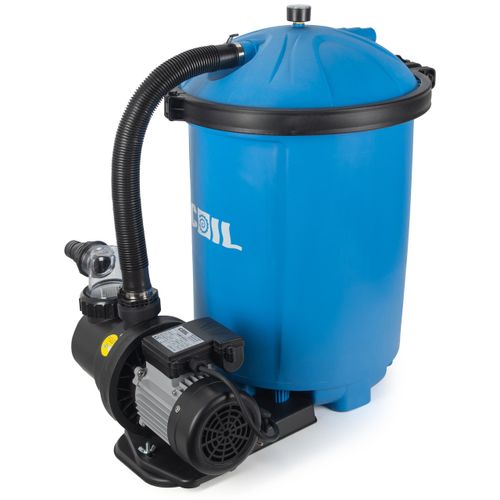 COIL Filterpumpe, Sandfilterpumpe, Poolpumpe Filteranlage, 925 Filterbälle, Tankinhalt: 50l , Verbrauch: 450W, Wirkungsgrad: 8500 l/h,