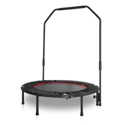 Faltbares Mini-Fitness-Trampolin – Mini-Trampolin – Sporttrampolin – Für Indoor-Workout & Training – Mit Verstellbarem Haltegriff & Rebounder-Funktion