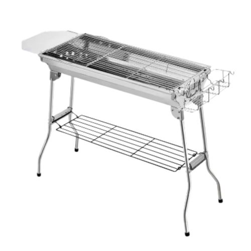 Holzkohlegrill – Länglicher BBQ – Für Zuhause oder Camping – Outdoor