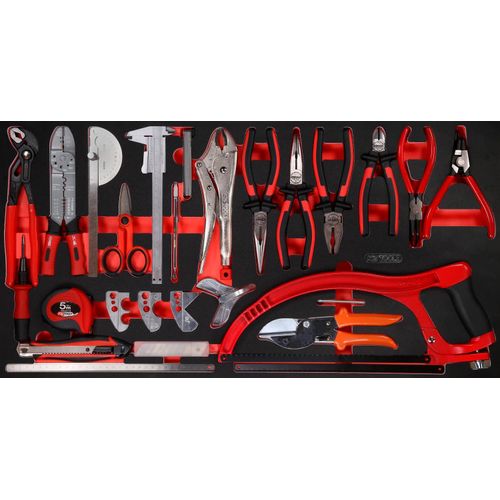 KS TOOLS Zangen- / und Messwerkzeug-Satz in Schaumstoffeinlage 39tlg. - 813.0030