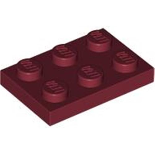 Lego® 2x3 Platten 3021 - 250 Stück Dunkelrot