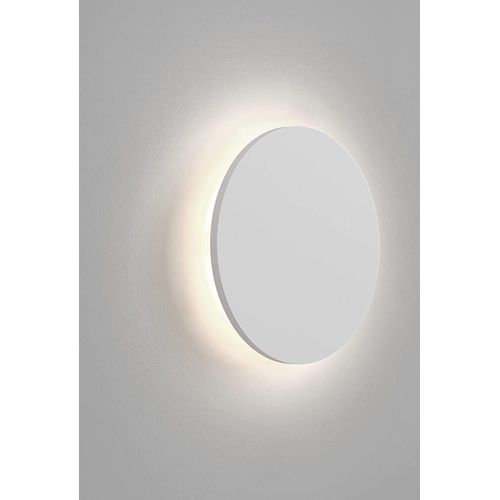 Astro Eclipse 1333019 Wandleuchte, rund, 250 LEDs, 2700 K, entworfen in Großbritannien, lackierbarer Gips-LED-Streifen