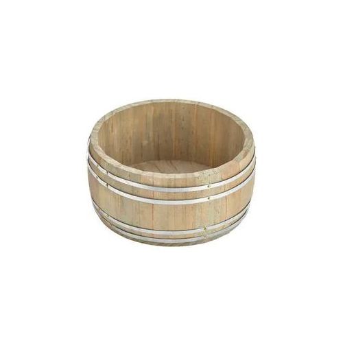 Mini Holzfass breit - 18x8,2cm