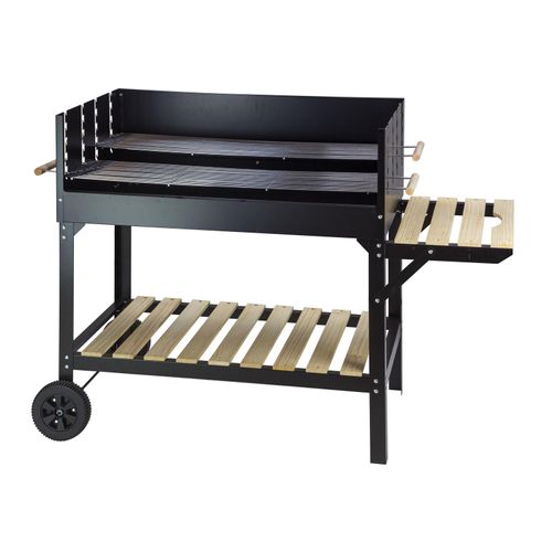 Garten-Holzkohle-Grillwagen Almeria XXL