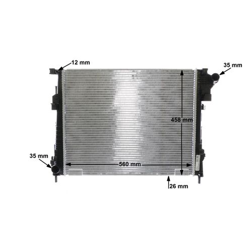 Kühler, Motorkühlung BEHR von Mahle (CR 1237 000S) Wärmetauscher Kühlung Motorkühler