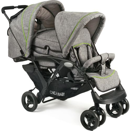 Chic 4 Baby Geschwisterwagen DUO Jeans-grau; 274 32