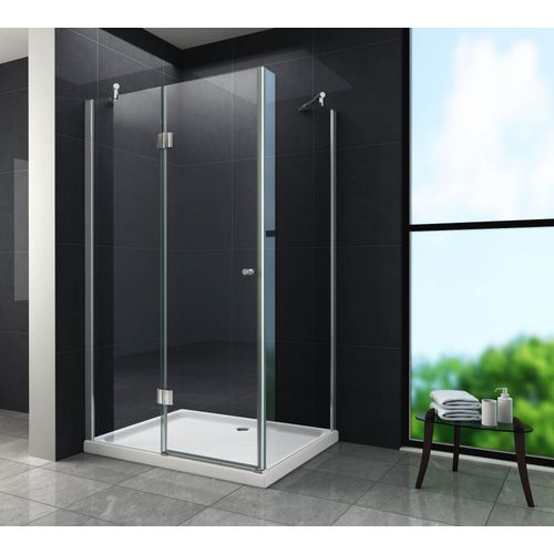 Duschkabine NOVUM 120 x 90 x 195 cm ohne Duschtasse