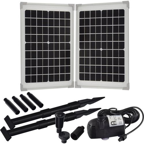 Agora-Tec® Solar Springbrunnenpumpe Teichpumpe - Set AT-20W