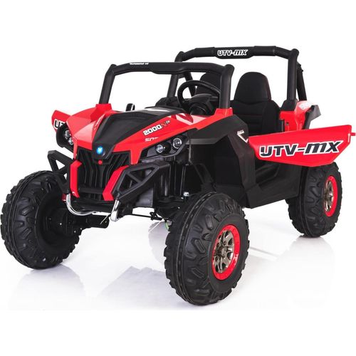 RIRICAR Kinderauto Elektro 2 Sitzer 4x4 mit 2,4-GHz Fernbedienung, NEU RSX elektroauto für kinder Buggy, Rot, 36 Elektrofahrzeug kinder ab Monate - 8 Jahre, 2x12 V Batterie