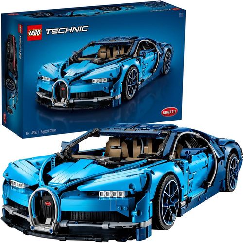 LEGO 42083 Technic Bugatti Chiron, Modellbausatz für Erwachsene, Bauset für ein Sportwagen Modellauto, Sammlermodell für Fortgeschrittene