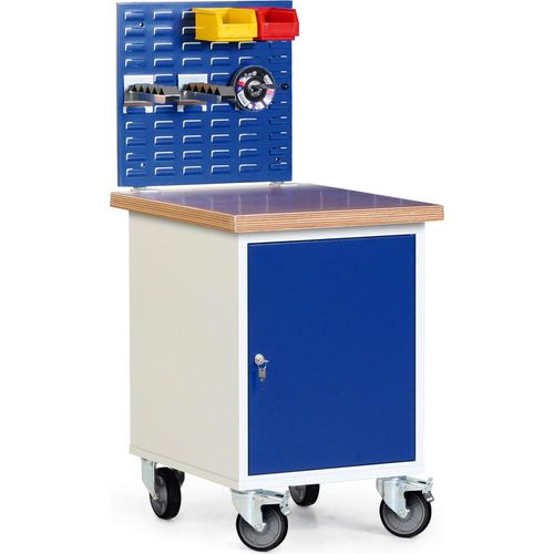 Protaurus Werkstatt-Rollcontainer Schrank mit 35mm Multiplexplatte und Schlitzplatte