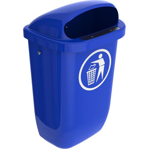 Abfallbehälter nach DIN PK, 50 Liter, blau