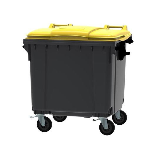 Container 1100 Liter flacher Deckel, Farbe:Blau