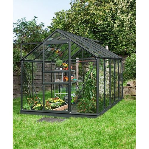 Gewächshaus Vitavia Venus 6200 Alu anthrazit 3mm ESG 6,2m²