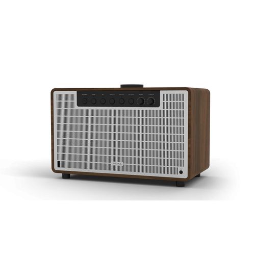 REVO Technologies SuperTone walnuss-silber Stereo-Lautsprechersystem REVO Technologies