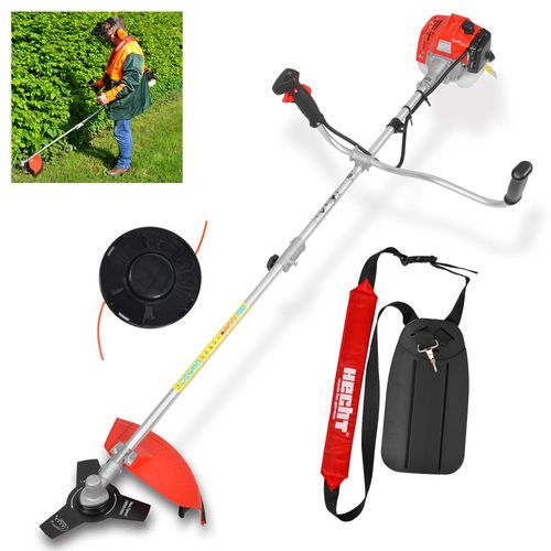 HECHT 129 BTS Freischneider Benzin | mit Tragegurt | 25,5 und 43 cm Schnittkreis | 1,1 PS | 25,4 cm³