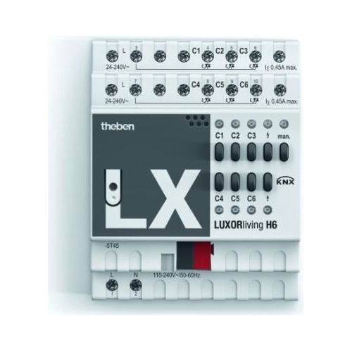 Theben Smart Home-System LUXORliving H6 Heizungsaktor Bussystem-Heizungsaktor