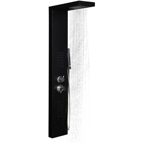 Duschpaneel Cascata black