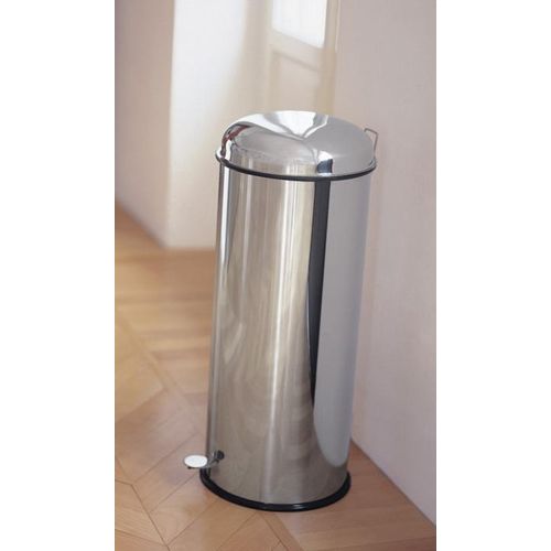 Graepel High Tech hochwertiger Tretabfalleimer Bullet aus Edelstahl 1.40166 , Größe Graepel:b 33 x h 64 -Liter 34