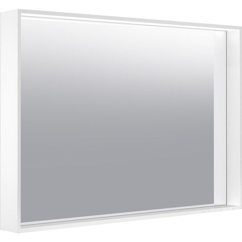 Keuco Lichtspiegel X-LINE mit Spiegelheizung 1200 x 700 x 105 mm trüffel
