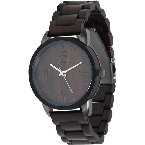LAiMER Herren Uhr 0086 Eduard Sandelholz Vegan