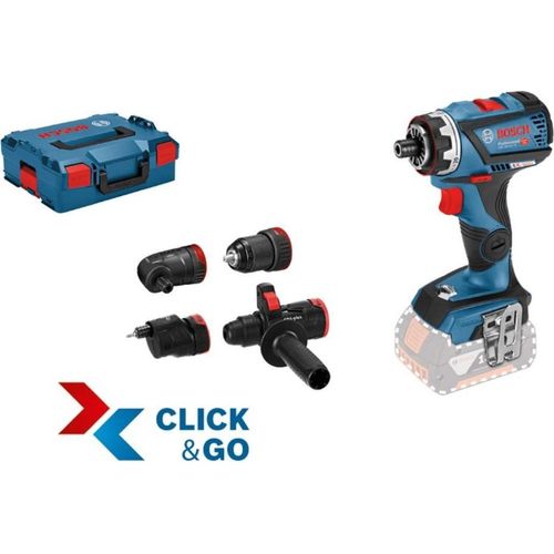 Akku-Bohrschrauber GSR 18V-60 FC | 18 Volt ohne Akku ohne Ladegerät in L-Boxx 136 mit 4 Aufsätzen