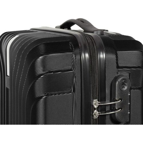 Monopol Kofferset Palma 3-teilig schwarz 37880 Koffer mit 4 Rollen