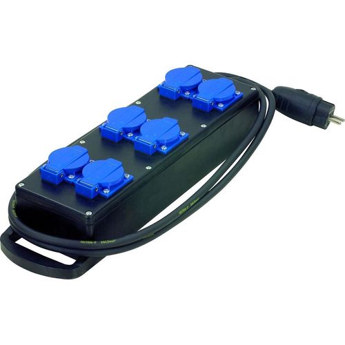 HEDI KVG6000 Steckdosenleiste aus Vollgummi, 230 V