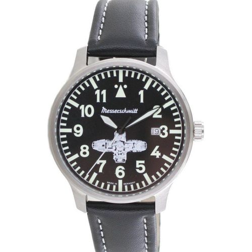 Aristo Herren Messerschmitt Uhr Boxer-Uhr ME-BOXER3 Leder